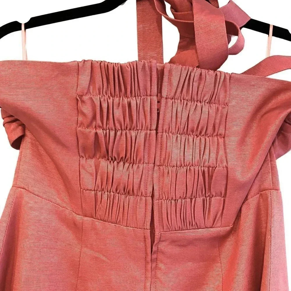 KEEPSAKE Rouge Pink Raquel Halter Cutout Bandeau Dress, S | US 4 | UK 8 | AU 8 - Picture 13 of 13